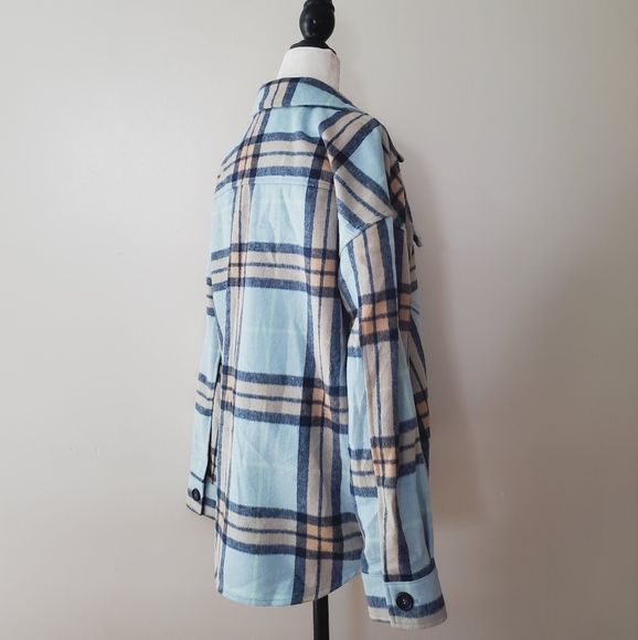 Anthropologie Avec Les Filles Plaid Fleece Shacket - Picture 8 of 16